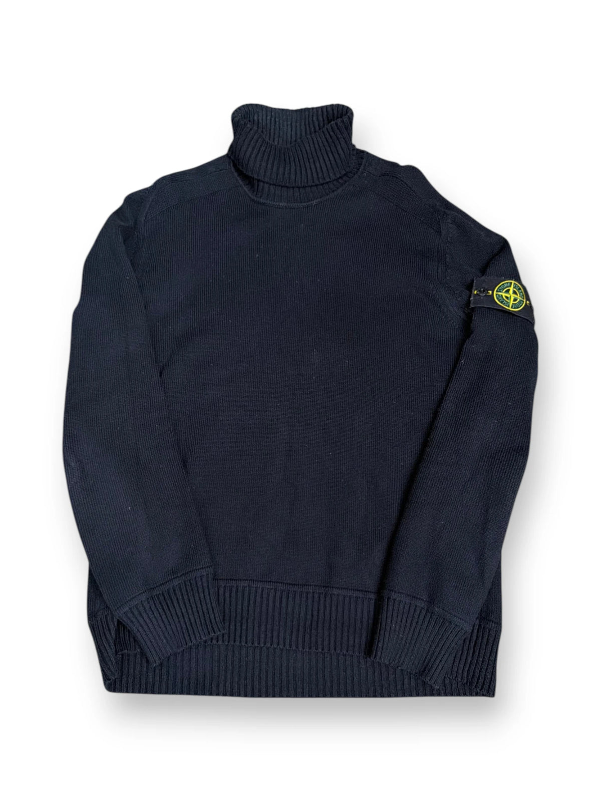 Stone Island Full Rib RWS Turtleneck Jumper Black