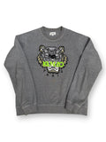 Kenzo Tiger Paris Crewneck Dark Grey Fluo Green