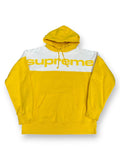 Supreme Blocked Hoodie FW17 Yellow White