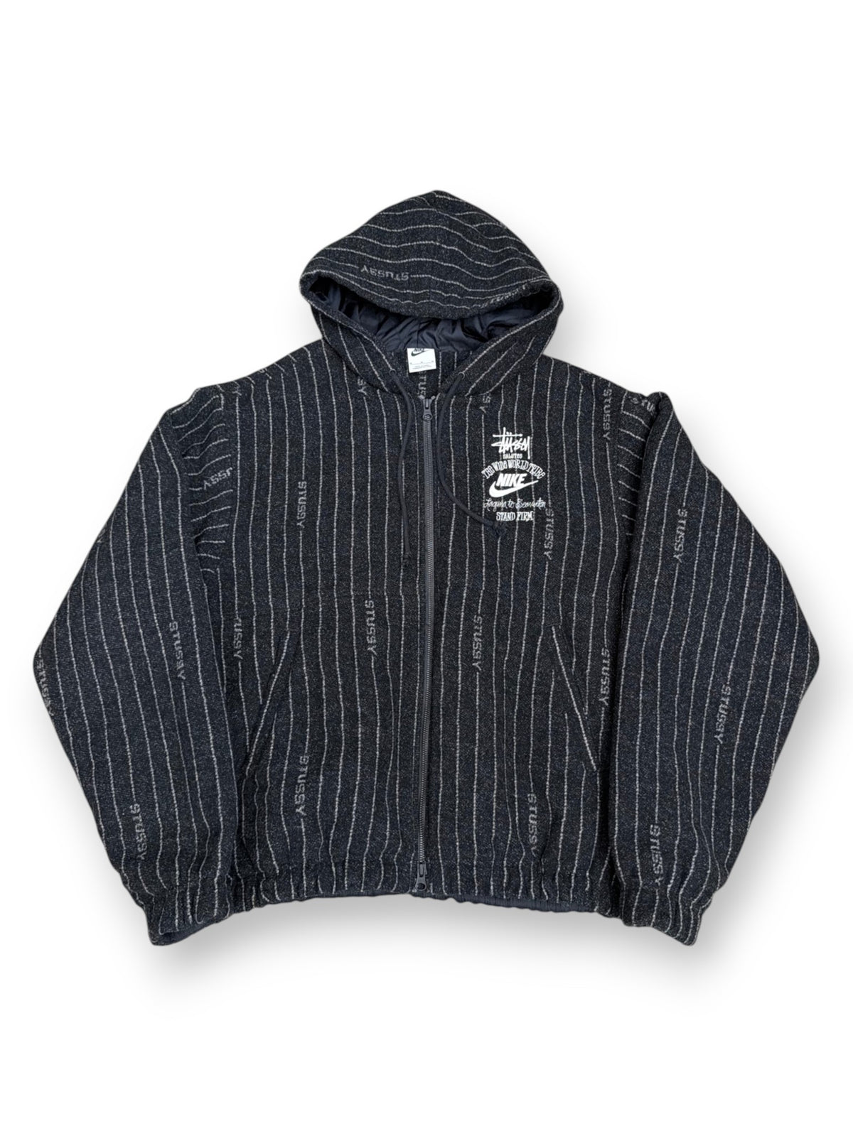 Stussy x Nike Wool Pin Striped Jacket Black