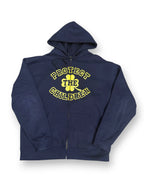 Protect The Children Zip Hoodie Navy Yellow