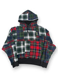Polo Ralph Lauren Patchwork Plaid Hoodie Red Green