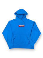 Supreme FW25 Box Logo Hoodie Cyan Blue Red