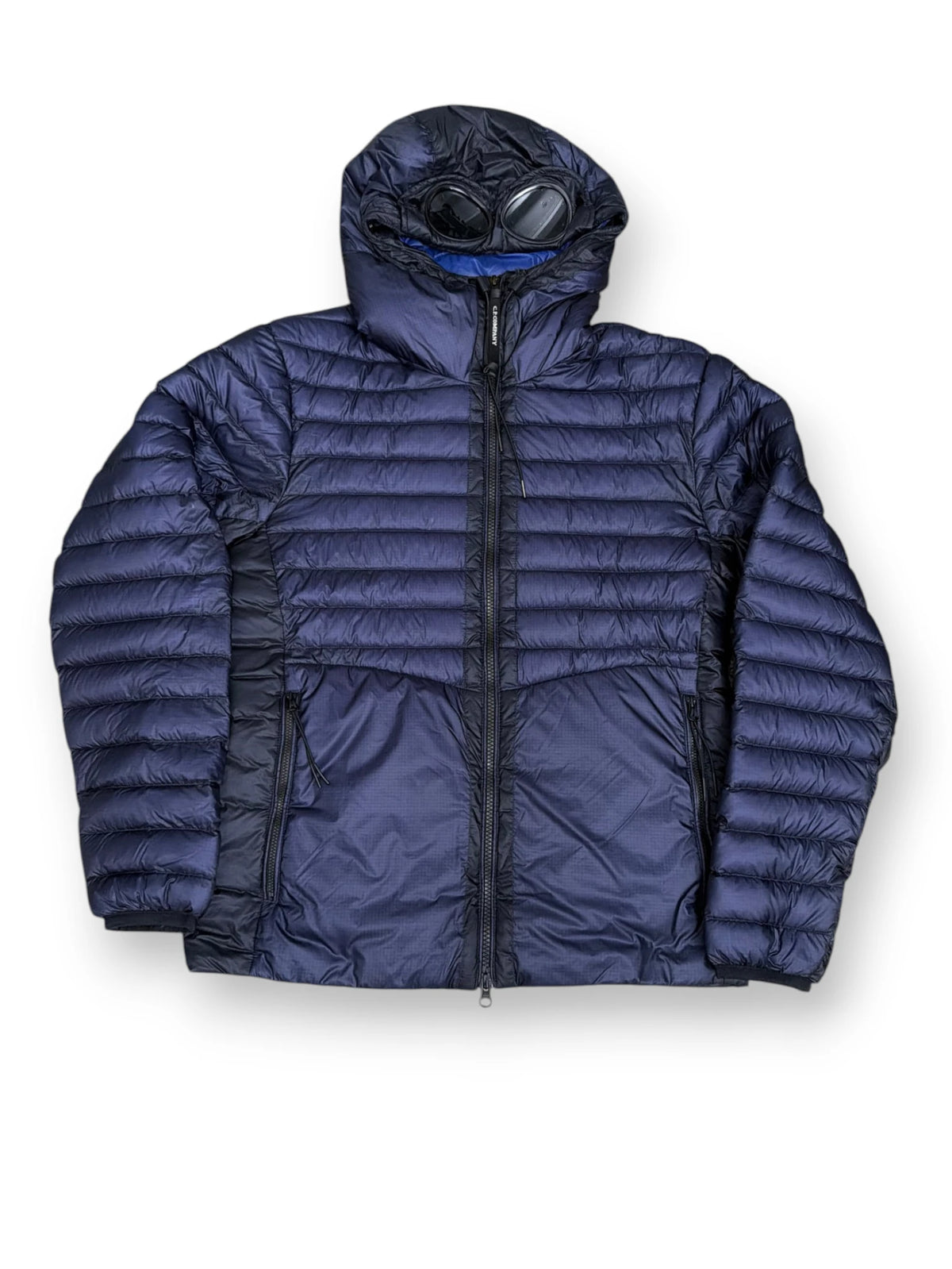 CP Company D.D. Shell Down Goggle Puffer Jacket Navy