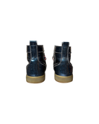 Christian Louboutin High Louis Orlato Flat Glossy Blue Red Multicolor