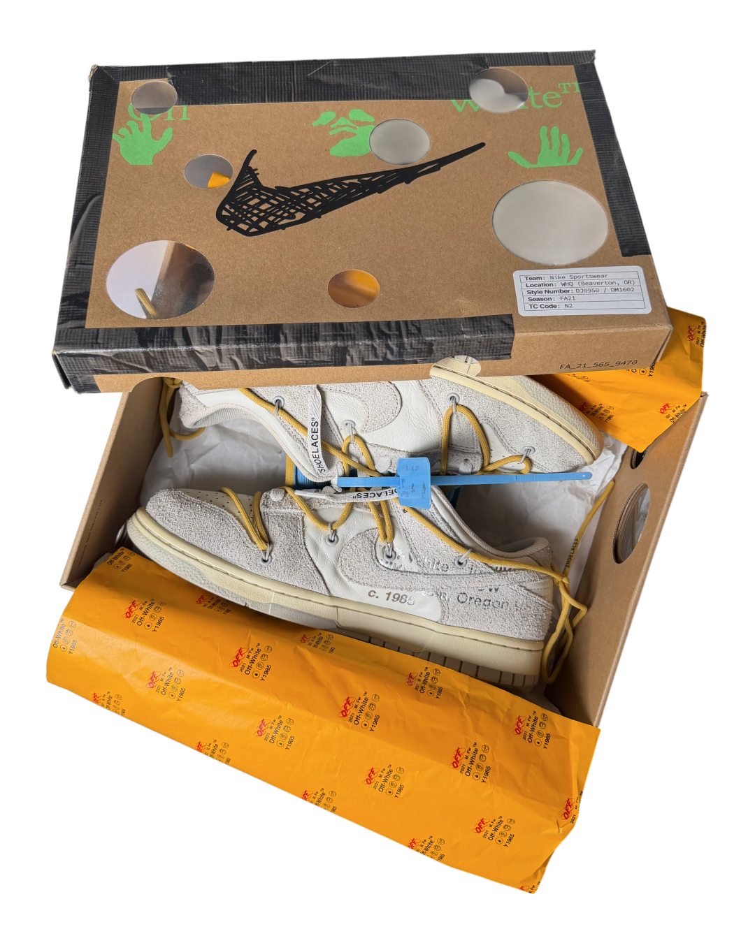 Nike Dunk Low Off White Lot 34